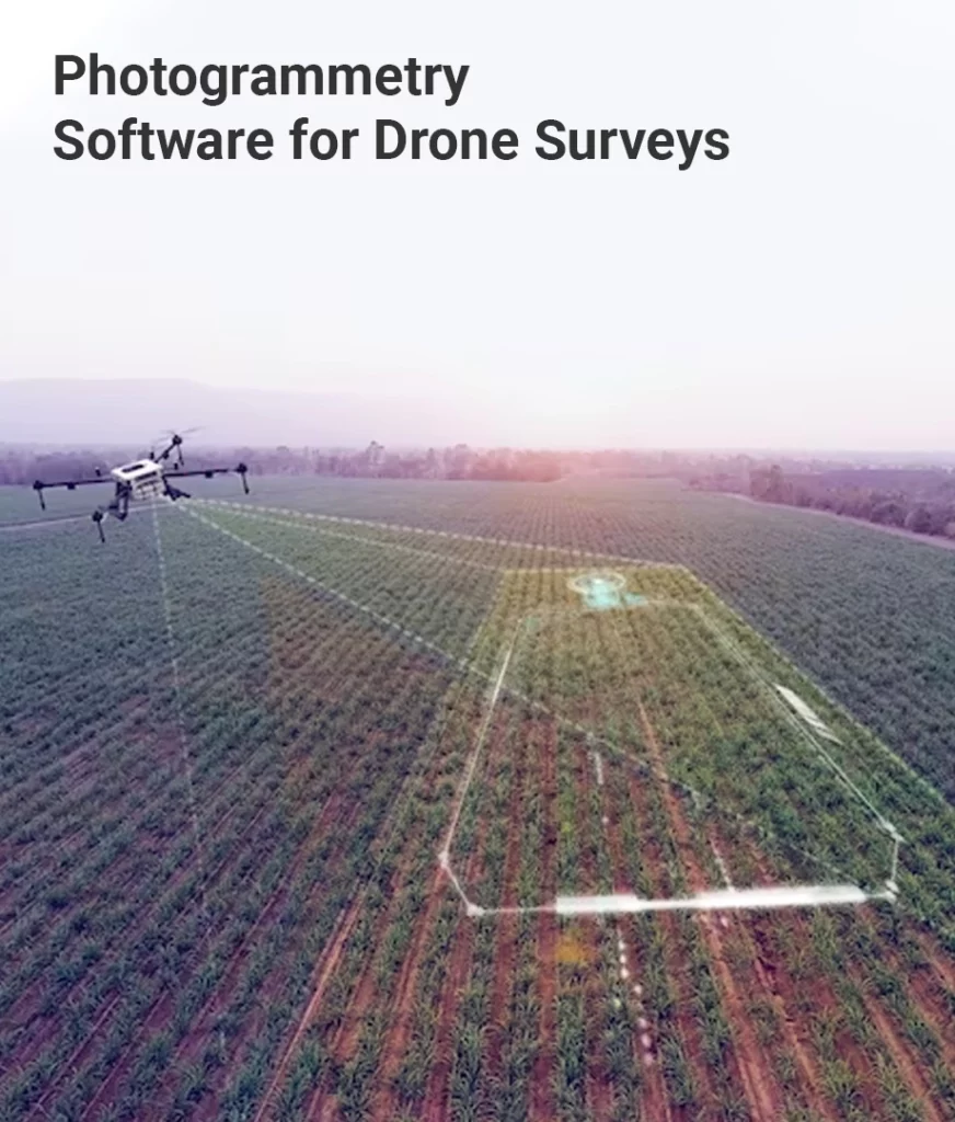 Photogrammetry software for drone surveys